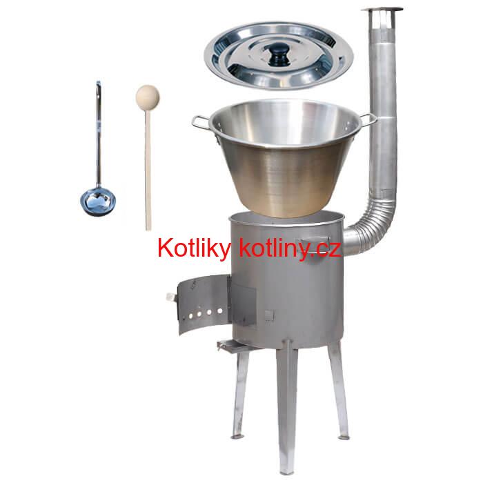 Nerezový kotel 40 L (1,2 mm) + nerezová kotlina 45 cm LUXUS