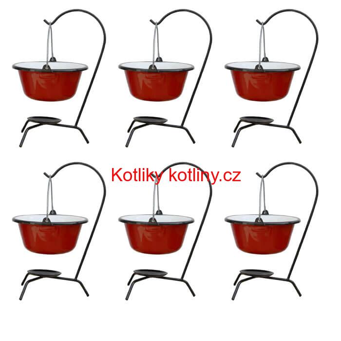 Servírovací souprava SMALT RED 6 ks