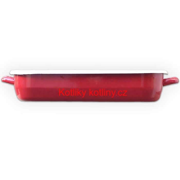 Smaltovaný pekáč 46 x 24 cm ČERVENÝ