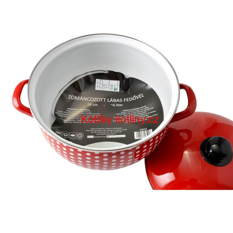 Smaltovaný kastrol DECOR 6 L