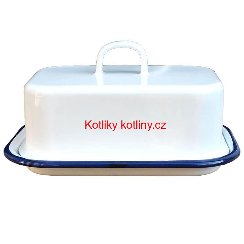 Smaltovaná maselnička - bílá