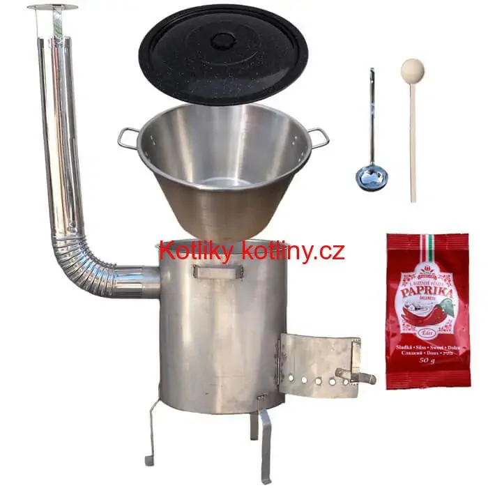 Nerezový kotel 40 L (1,2 mm) + nerezová kotlina (1,5 mm) 45 cm STRONG EXCLUSIVE