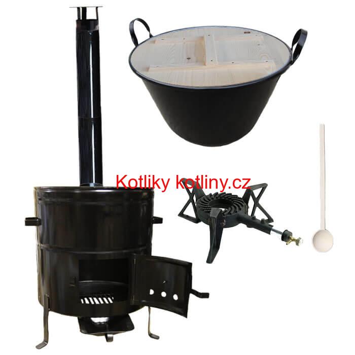 Zabijačkový kotlový set 100 L + hořák + kouřovod zdarma!