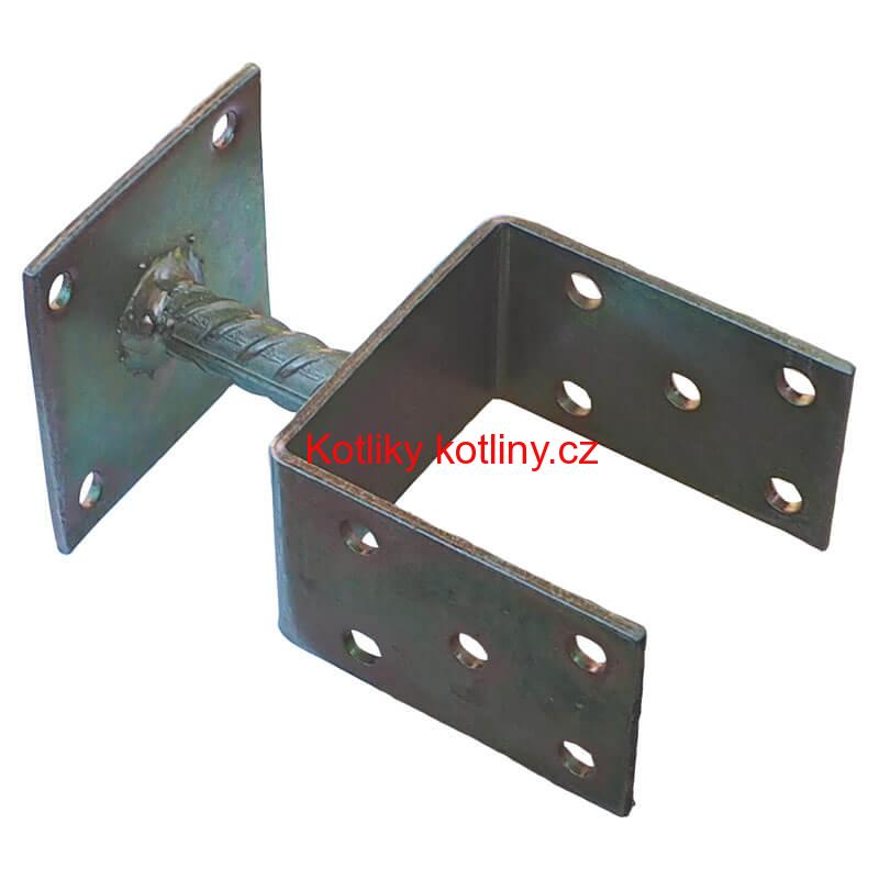 Patka na plotně kotevní, pozinkovaná 9 cm