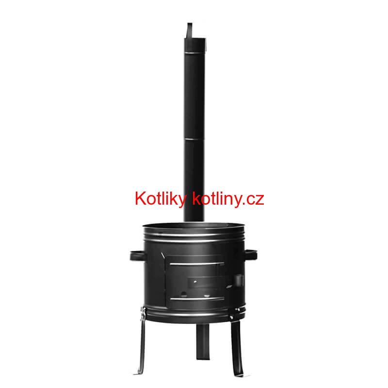 Smaltovaný kotlík 25 L + kovová kotlina 42 KOV