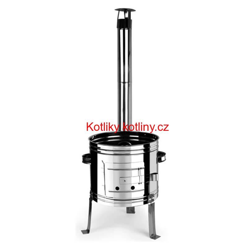 Smaltovaný kotlík 14 L + nerezová kotlina 36 INOX