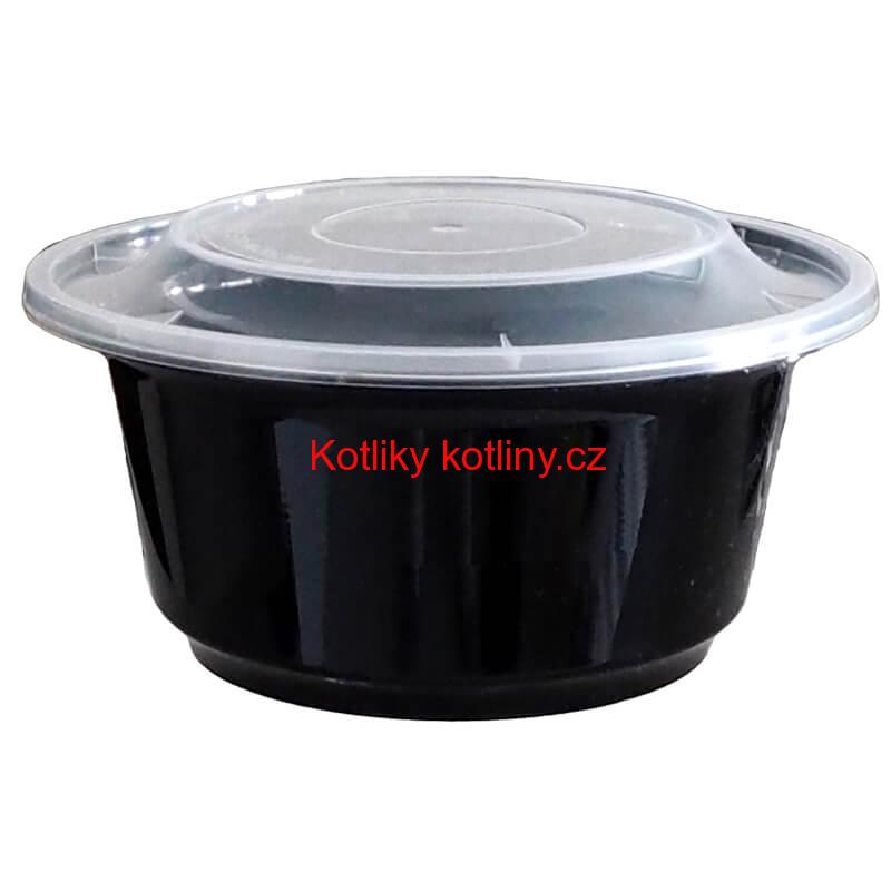 Plastový box (miska) na guláš + víčko 1000 ml