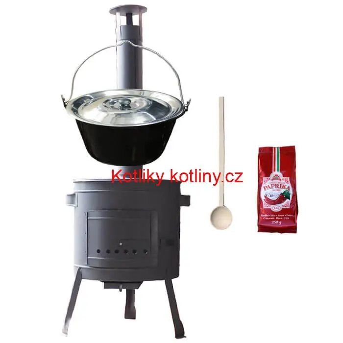 Smaltovaný kotlík 25 L (1,2 mm) + silnostěnná (1,5 mm) žáruvzdorná kotlina BALKY STRONG 42 PLUS 600