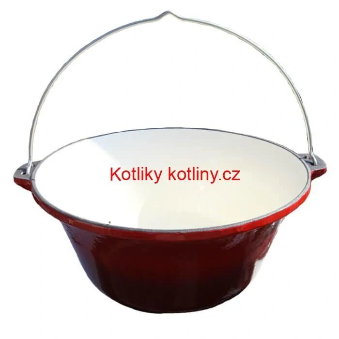 Litinový kotlík 22 L - smaltovaný povrch