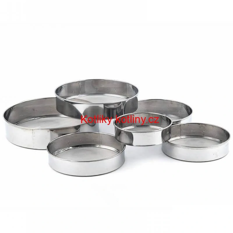 Sada kovových sít na mouku – 6 kusů