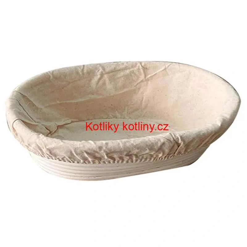 Ratanová miska na kynutí chleba – oválná