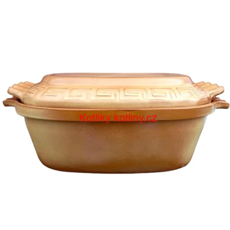 Římská mísa / pekáč z glazované terakotové hlíny 6 l