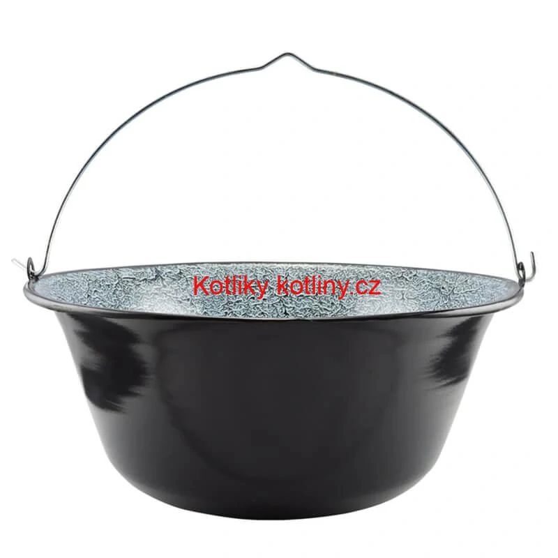 Smaltovaný kotlík (1,2 mm) 22 L + plynový hořák k PB + nízká kotlina 42 PLUS 600 + nerezová poklice INOX