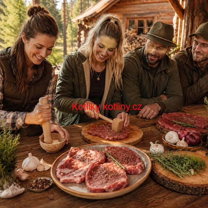 Dřevěný drtič na česnek a bylinky 22 cm