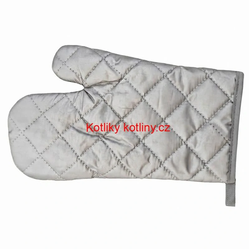 Kuchyňská chňapka šedá 28×15 cm — mikrovlákno