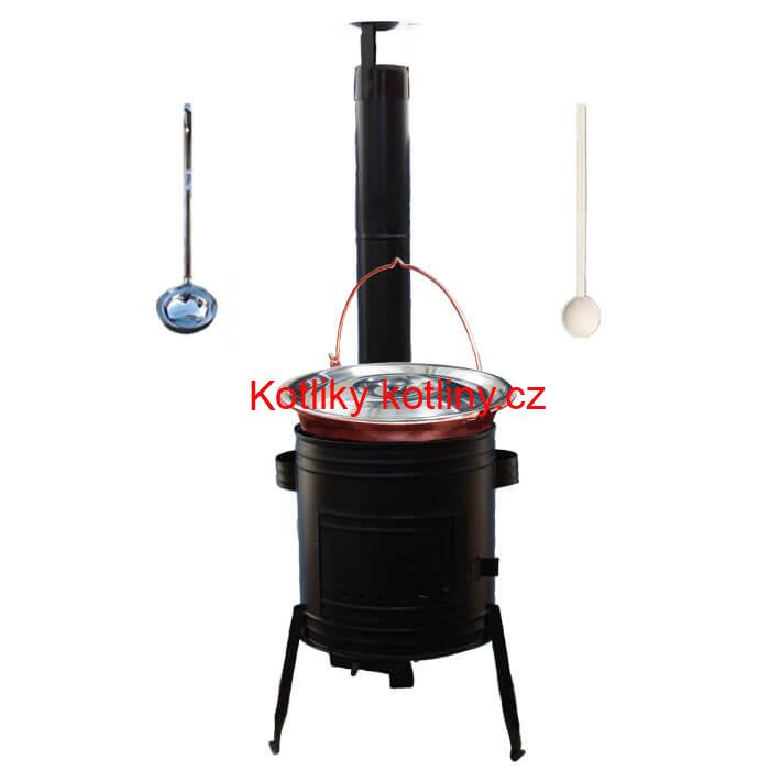 Měděný kotlík 20 L (1,2 mm) + kovová kotlina 42 PARTY (KOV)