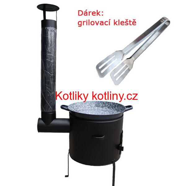Grilovací pánev s oušky + kotlina 39 cm