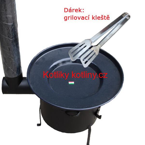 Grilovací pánev s řetízkem + kotlina 39 cm