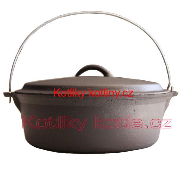 Litinový kotlík 5,5 L + poklice