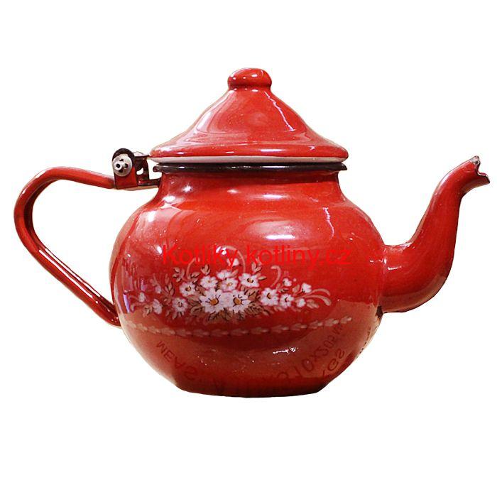 Smaltovaný čajník 0,5 L (ART DEKO)