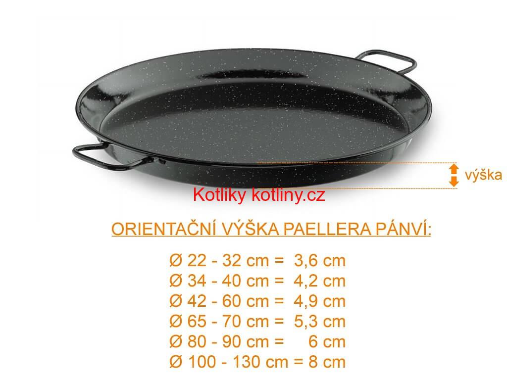 Paella pánev VACA SMALT 60 cm
