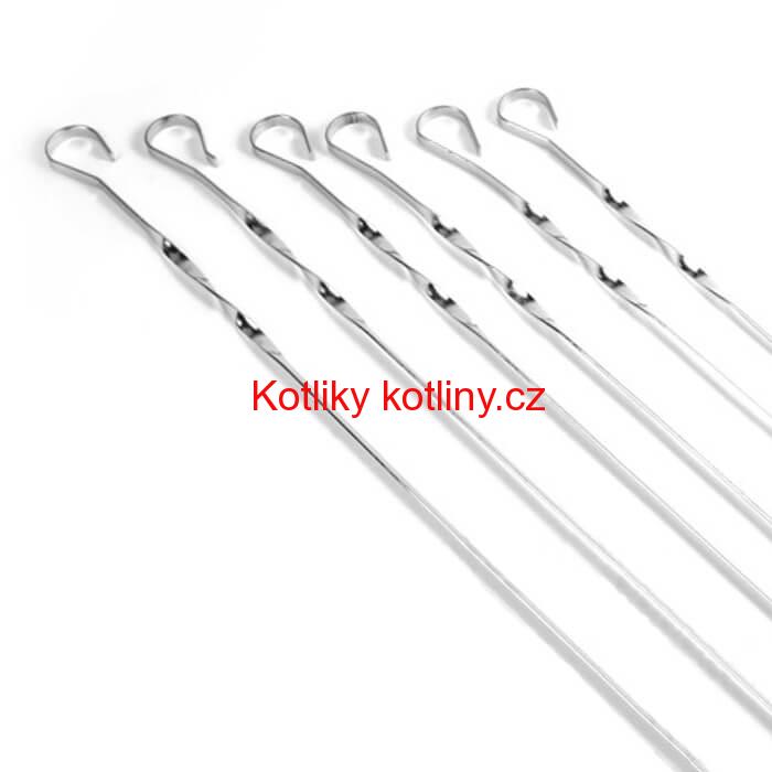 Jehly na špízy 6 ks, 56 cm