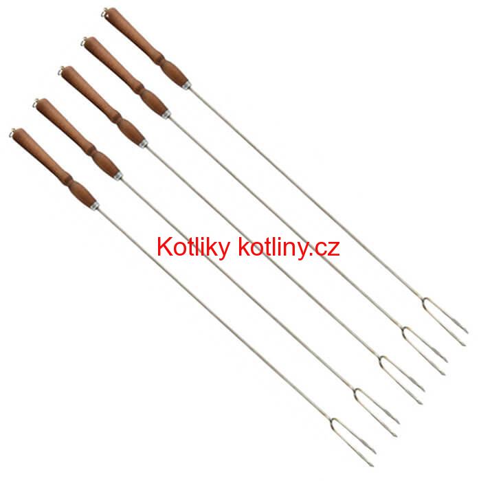 Vidličky na opékání 90 cm, 5 ks NEREZ