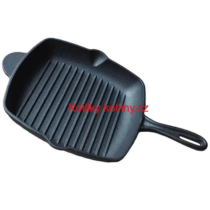 Litinová pánev na grilování a pečení 26 x 26 cm