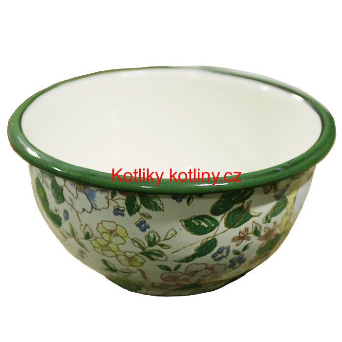 Smaltovaná vzorovaná miska 17 cm DECOR