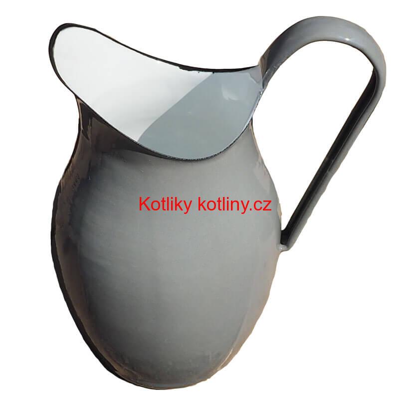 Smaltovaná konvice na vodu 2 L ŠEDÁ