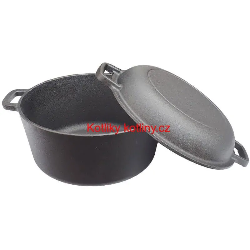 Litinový kastrol s pánví 2 v 1 26 cm