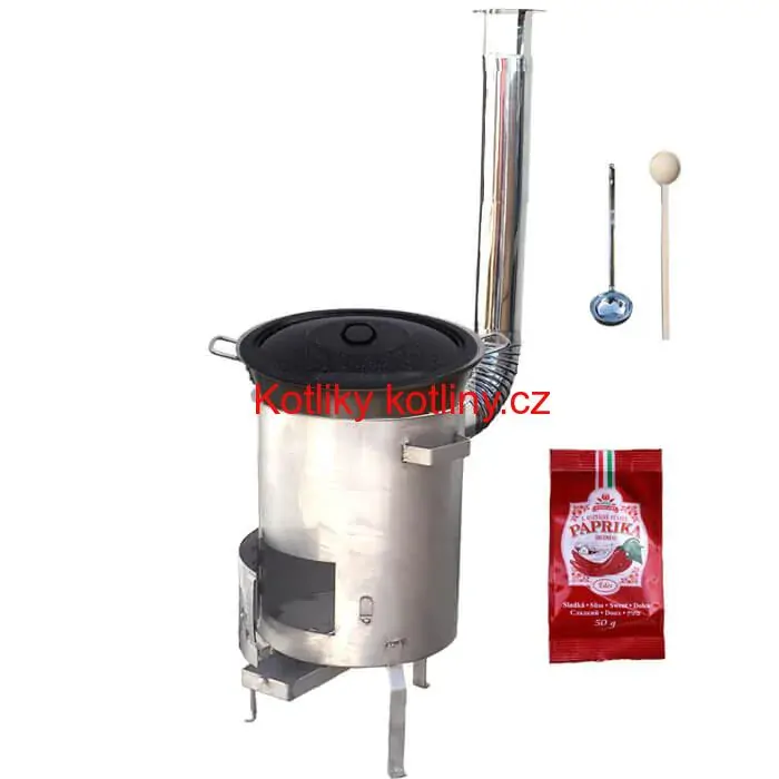 Nerezový kotel 40 L (1,2 mm) + nerezová kotlina (1,5 mm) 45 cm STRONG EXCLUSIVE