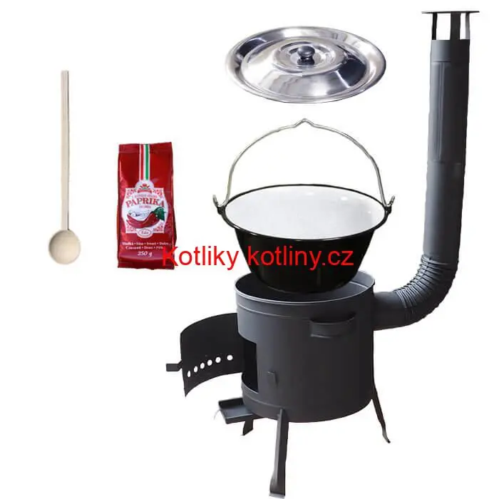 Smaltovaný kotlík 25 L (1,2 mm) + silnostěnná (1,5 mm) žáruvzdorná kotlina BALKY STRONG 42 PLUS 600