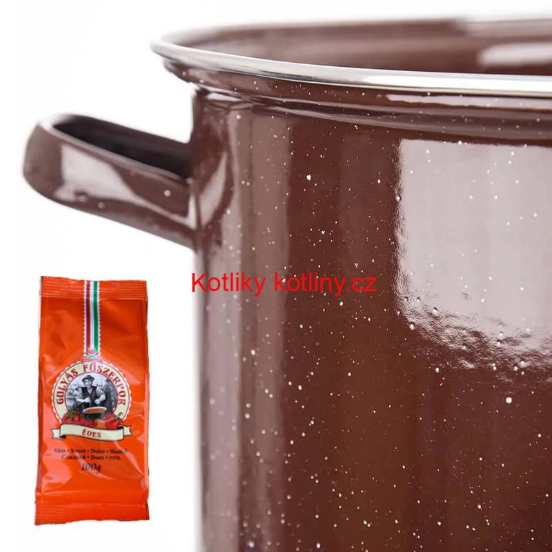 Hrnec hrubostenný smaltovaný + poklice 20 l FALCO + pepř na guláš - sladké 100 g