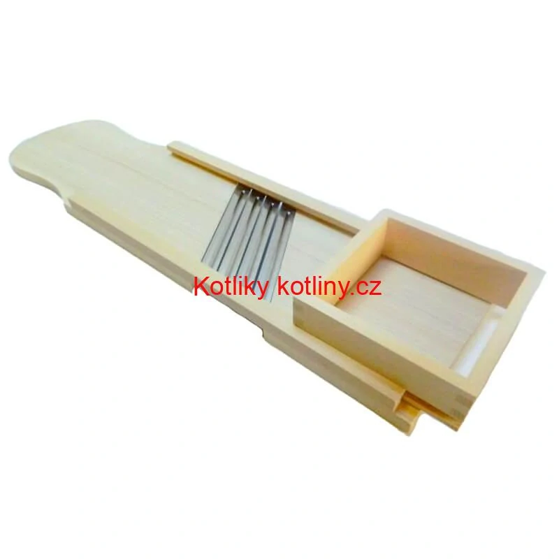 Ruční dřevěný kráječ zelí 4 nože 93 x 23,5 cm (obrovský)