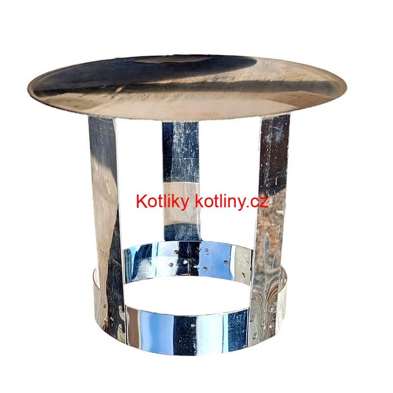 Nerezová stříška na kouřovod INOX