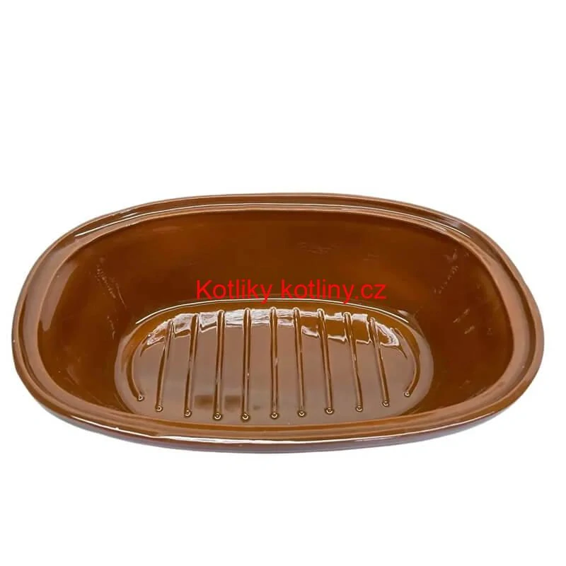 Římská mísa / pekáč z glazované terakotové hlíny 6 l