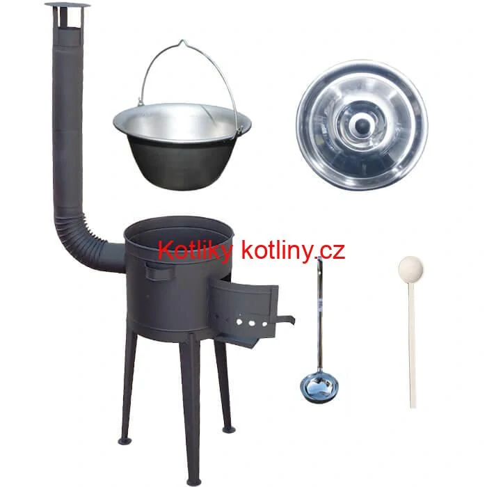 Nerezový kotlík 30 L (1,5 mm) + vysoká kotlina 47 cm (2 mm) HODO PLUS 600