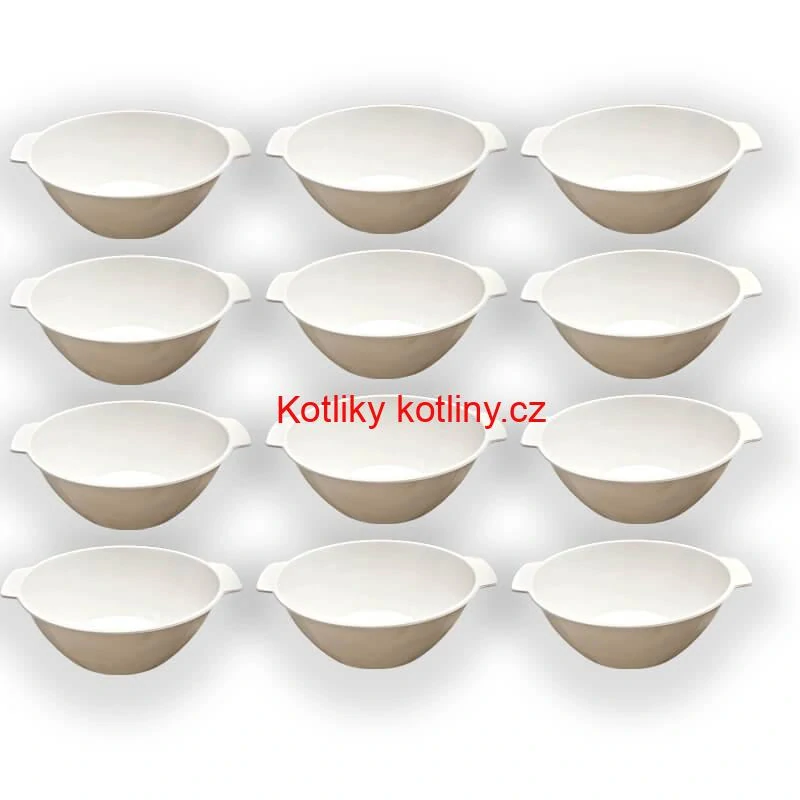 Sada 12 ks: Plastová miska na fajnový kotlíkový guláš a polévky – 500 ml