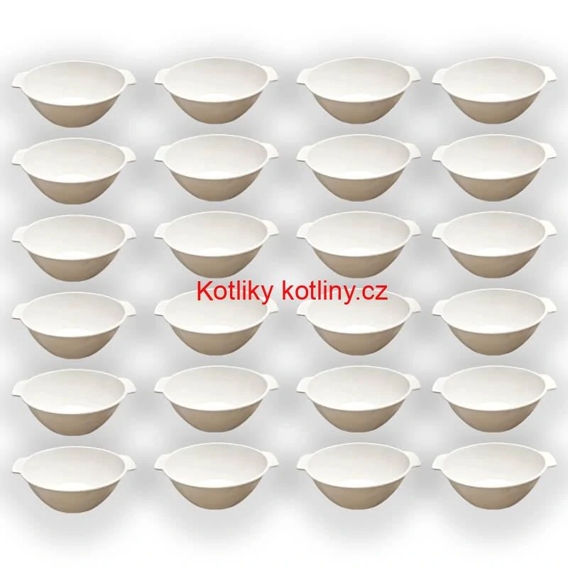 Sada 24 ks: Plastová miska na fajnový kotlíkový guláš a polévky – 500 ml