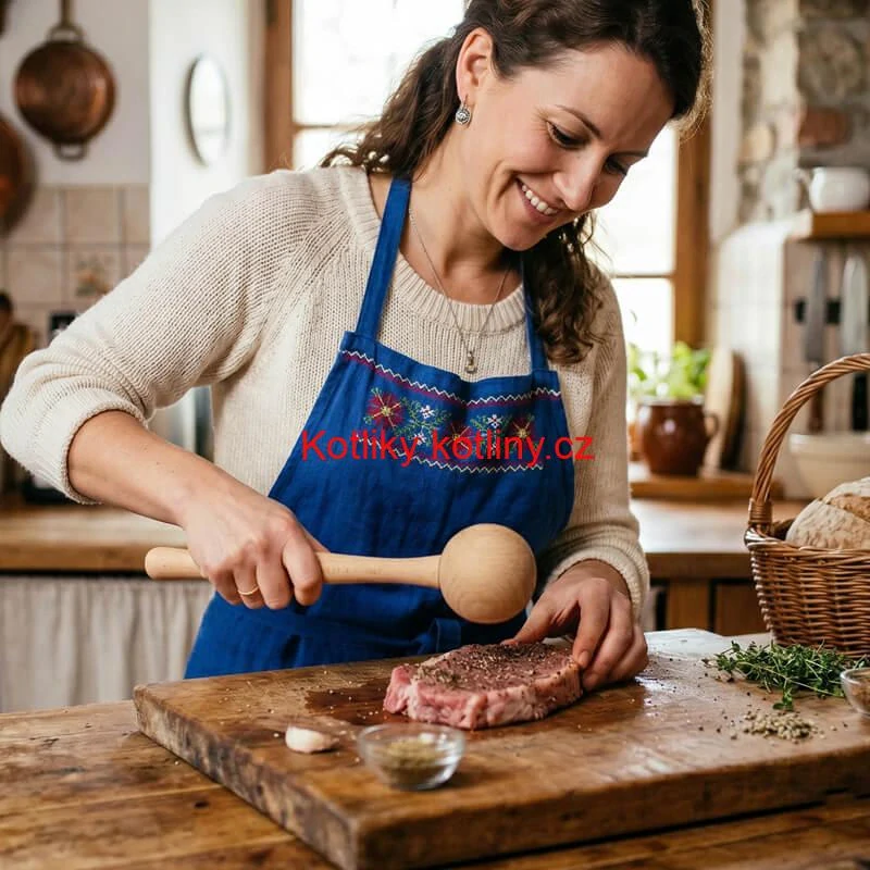 Dřevěný tlouček na maso 29 cm
