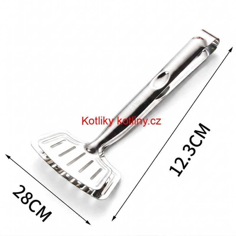 Nerezové kleště na rybu – kuchyňská obracečka 2 v 1, 28 cm