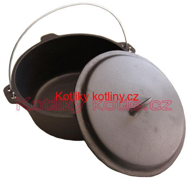 Litinový kotlík 7,2 L + poklice