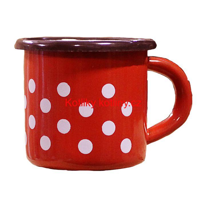 Smaltovaný hrnek 0,25 L (tečky)