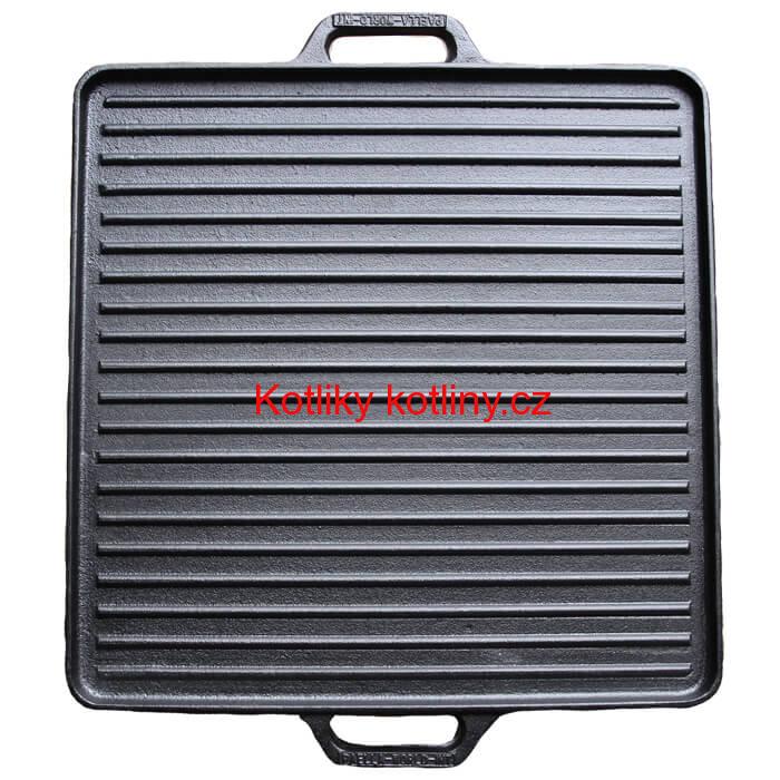 Grilovací plotna z masivní litiny 42 x 42 cm