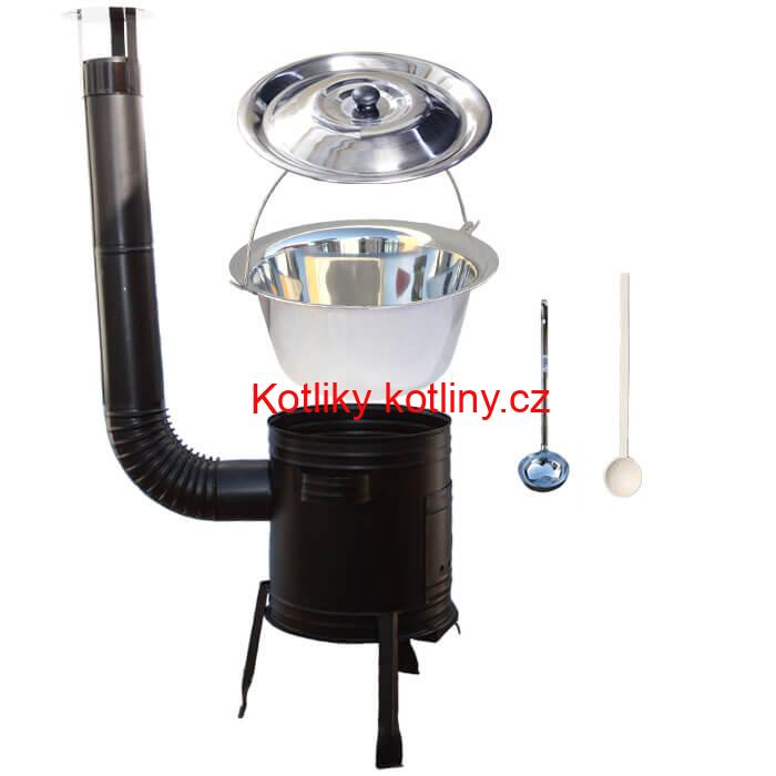 Nerezový kotlík 22 L (0,8 mm) + kovová kotlina 42 CLASSIC (KOV)