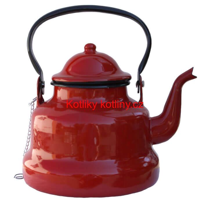 Smaltovaný čajník 1,5 L RED