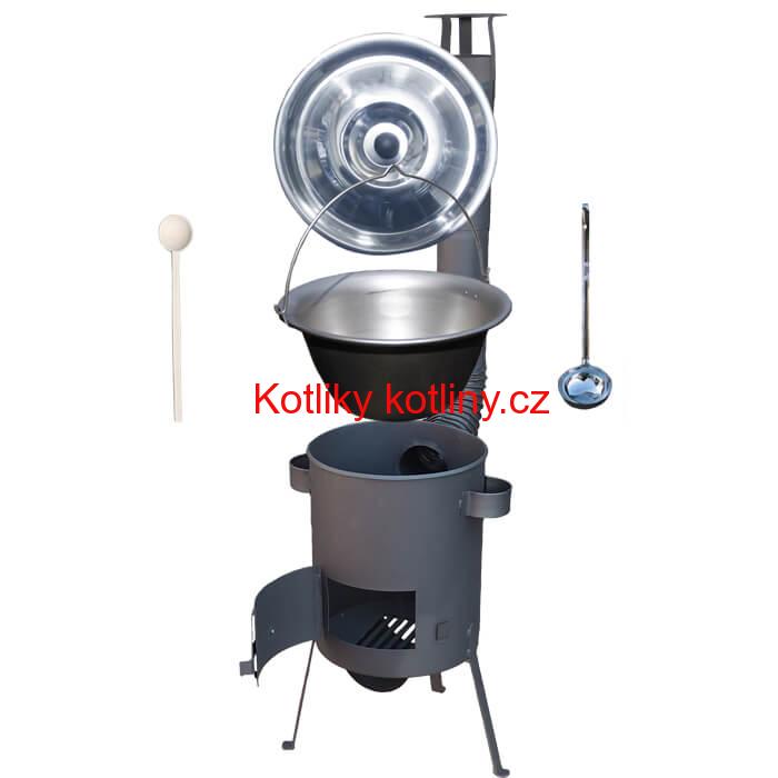 Nerezový kotlík 20 L (1,5 mm) + žáruvzdorná kotlina 42 PLUS 600 4 MM