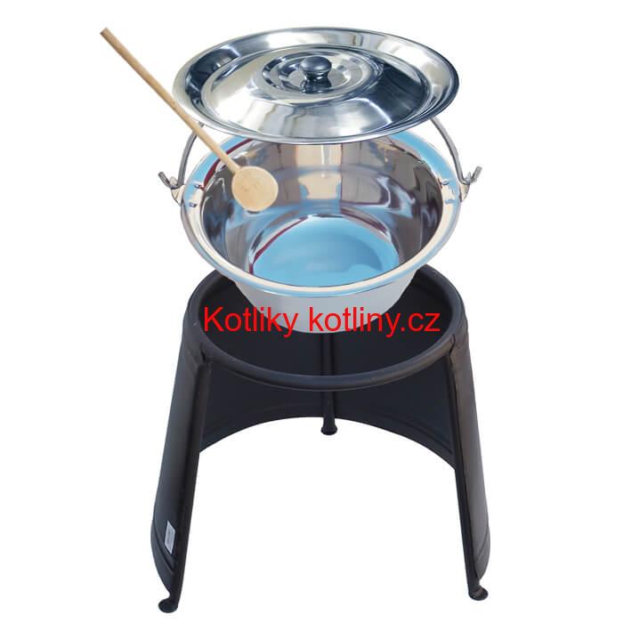 Nerezový kotlík 20 L (1,2 mm) + chránič plamene