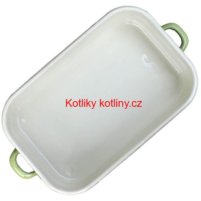 Smaltovaný pekáč 40 x 21,5 cm GREEN